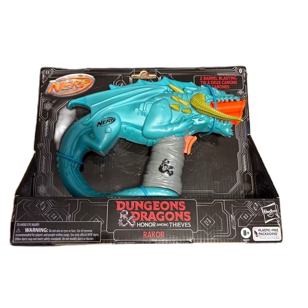 NERF Dungeons & Dragons Rakor Blaster - Blue and Gray NEW Gun Toy
